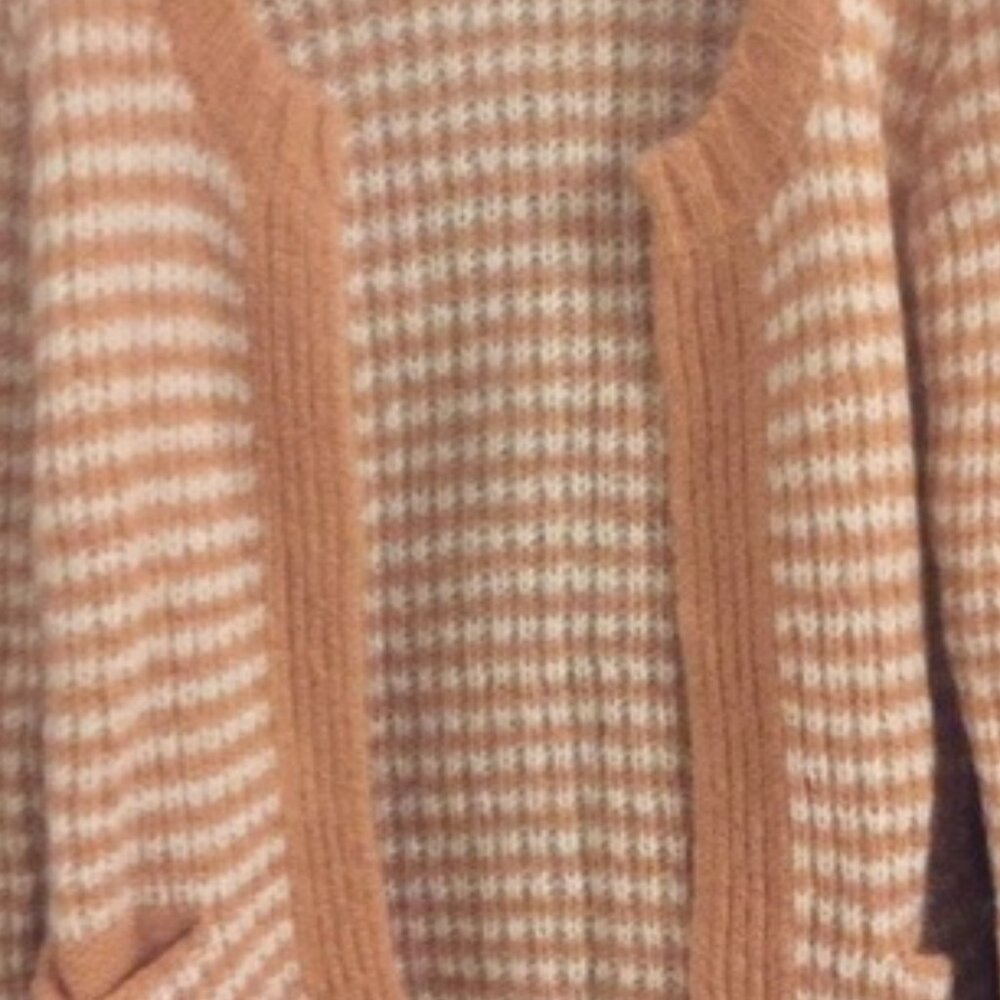 STRIPED CARDIGAN (VINTAGE) W/ MATCHING SCARF